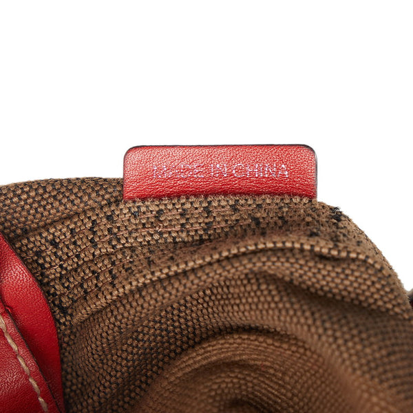 バーバリー チェック柄 ハンドバッグ ショルダーバッグ 2WAY ベージュ マルチカラー キャンバス レザー レディース BURBERRY 【中古】