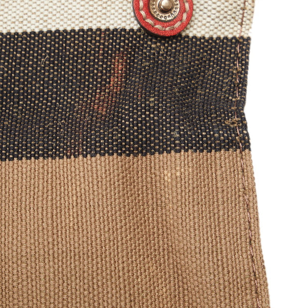 バーバリー チェック柄 ハンドバッグ ショルダーバッグ 2WAY ベージュ マルチカラー キャンバス レザー レディース BURBERRY 【中古】