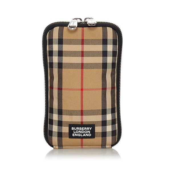 バーバリー ノヴァチェック ミニショルダーバッグ ベージュ キャンバス レディース BURBERRY 【中古】