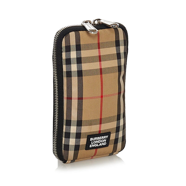 バーバリー ノヴァチェック ミニショルダーバッグ ベージュ キャンバス レディース BURBERRY 【中古】