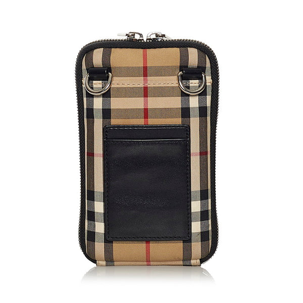 バーバリー ノヴァチェック ミニショルダーバッグ ベージュ キャンバス レディース BURBERRY 【中古】