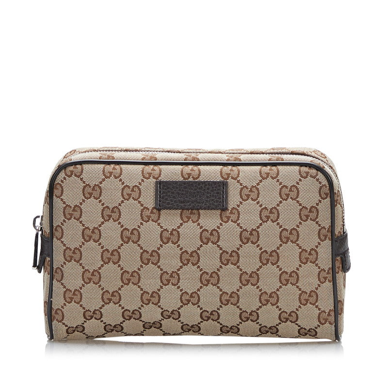 グッチ GGキャンバス ウエストバッグ ボディバッグ 449174 ベージュ ブラウン キャンバス レザー ユニセックス GUCCI 【中古】