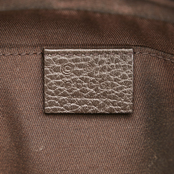 グッチ GGキャンバス ウエストバッグ ボディバッグ 449174 ベージュ ブラウン キャンバス レザー ユニセックス GUCCI 【中古】