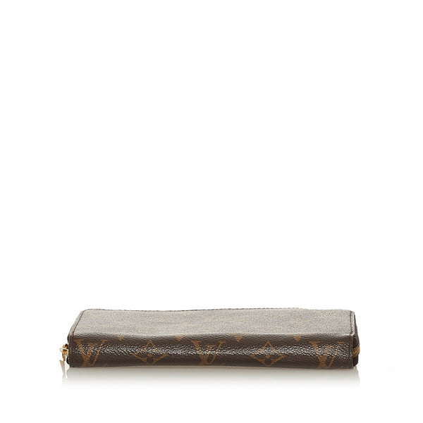 ルイ ヴィトン モノグラム ジッピーウォレット ラウンドファスナー 長財布 M42616 ブラウン PVC レディース LOUIS VUITTON 【中古】