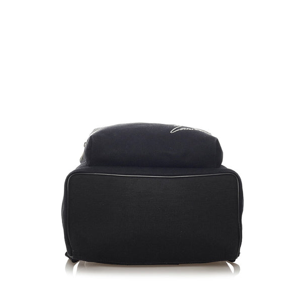 サンローラン 534968 ブラック キャンバス レザー リュック バックパック レディース SAINT LAURENT 【中古】