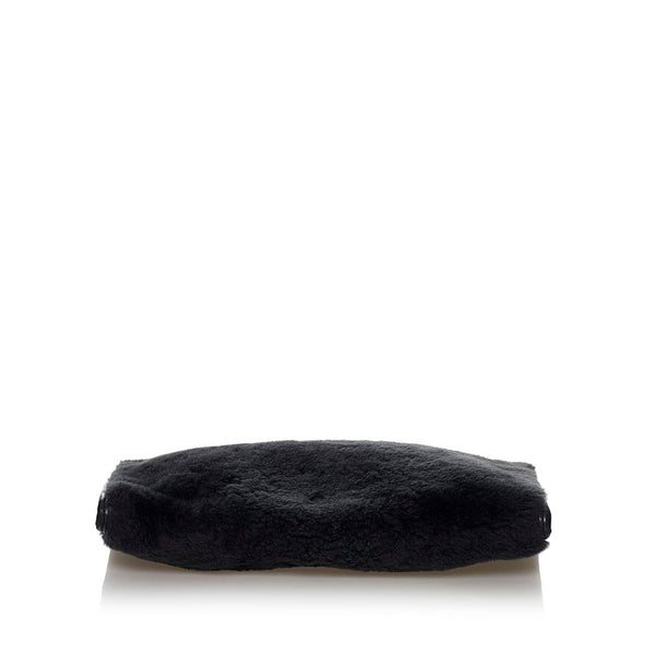 バレンシアガ クラッチバッグ 443658 ブラック ムートン レザー メンズ BALENCIAGA 【中古】