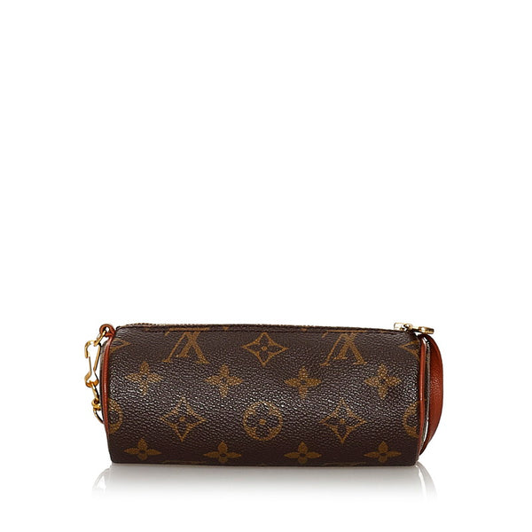 ルイ ヴィトン モノグラム パピヨン付属ポーチ ブラウン PVC レザー ポーチ レディース LOUIS VUITTON 【中古】