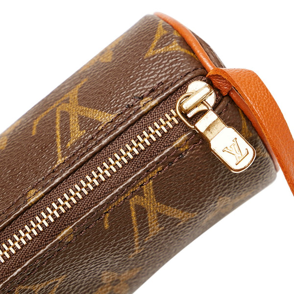 ルイ ヴィトン モノグラム パピヨン付属ポーチ ブラウン PVC レザー ポーチ レディース LOUIS VUITTON 【中古】