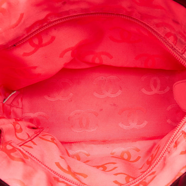 シャネル カンボンライン ミディアム ココマーク ハンドバッグ ブラック レザー レディース CHANEL 【中古】