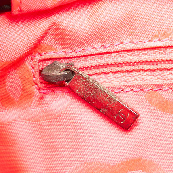 シャネル カンボンライン ミディアム ココマーク ハンドバッグ ブラック レザー レディース CHANEL 【中古】