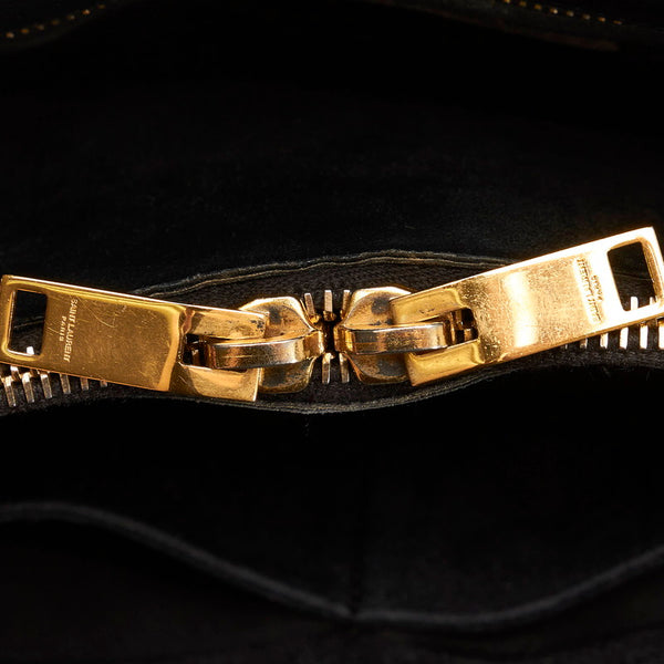 サンローラン サックドジュール ハンドバッグ ショルダーバッグ 2WAY 324823 ホワイト ブラック レザー レディース SAINT LAURENT 【中古】