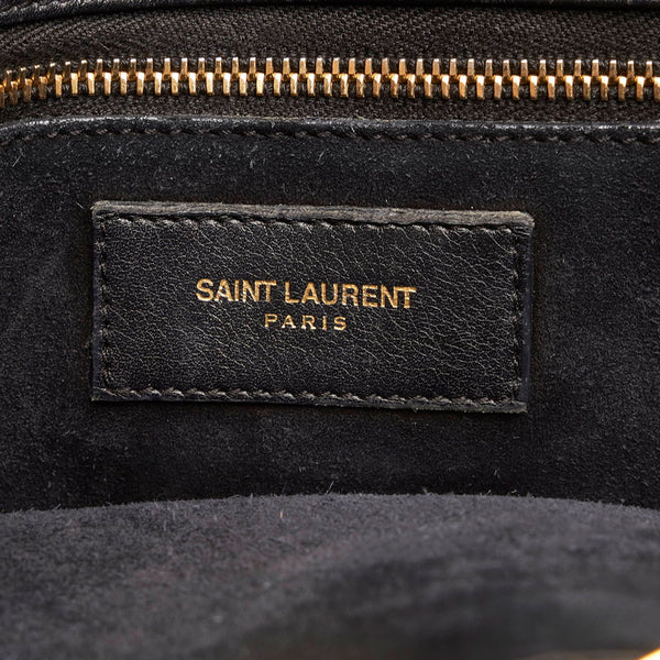 サンローラン サックドジュール ハンドバッグ ショルダーバッグ 2WAY 324823 ホワイト ブラック レザー レディース SAINT LAURENT 【中古】