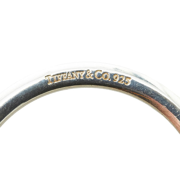 ティファニー ノーツハートタグ  キーリング キーホルダー バッグチャーム シルバー SV925 シルバー レディース TIFFANY&Co. 【中古】