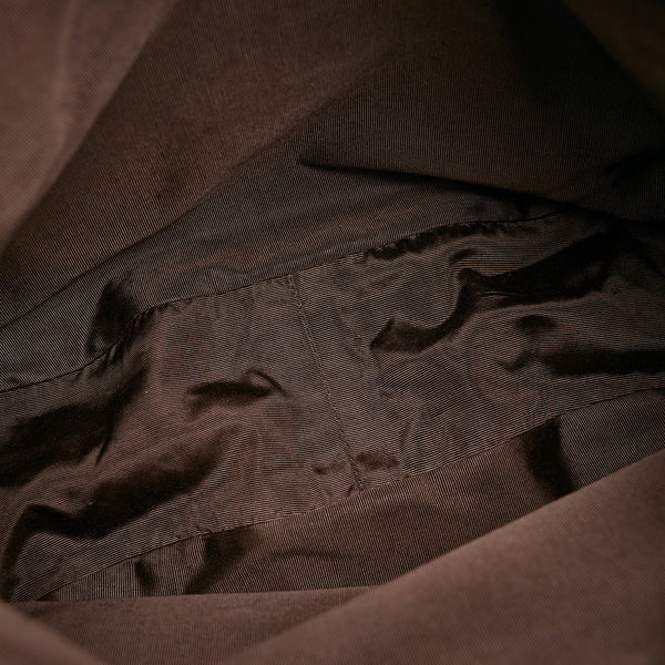 シャネル ココマーク チェーン ショルダーバッグ ダークブラウン スウェード レディース CHANEL 【中古】