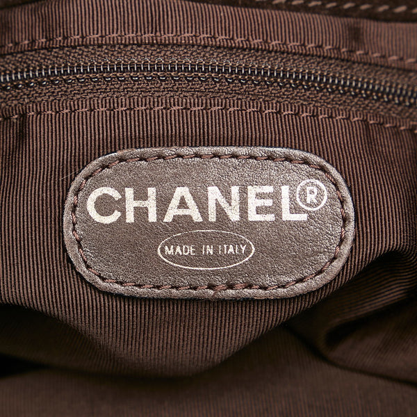 シャネル ココマーク チェーン ショルダーバッグ ダークブラウン スウェード レディース CHANEL 【中古】