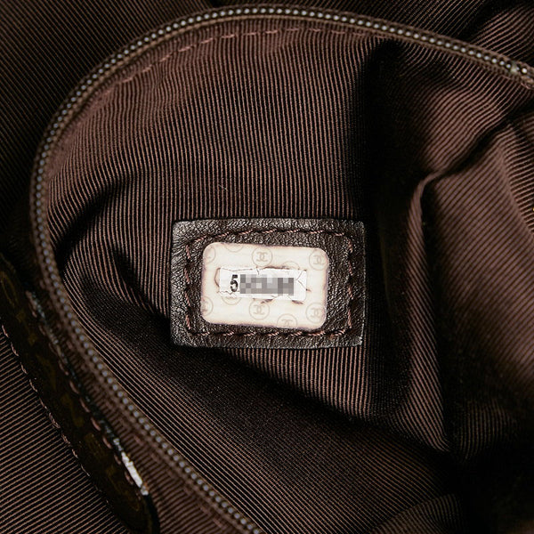 シャネル ココマーク チェーン ショルダーバッグ ダークブラウン スウェード レディース CHANEL 【中古】