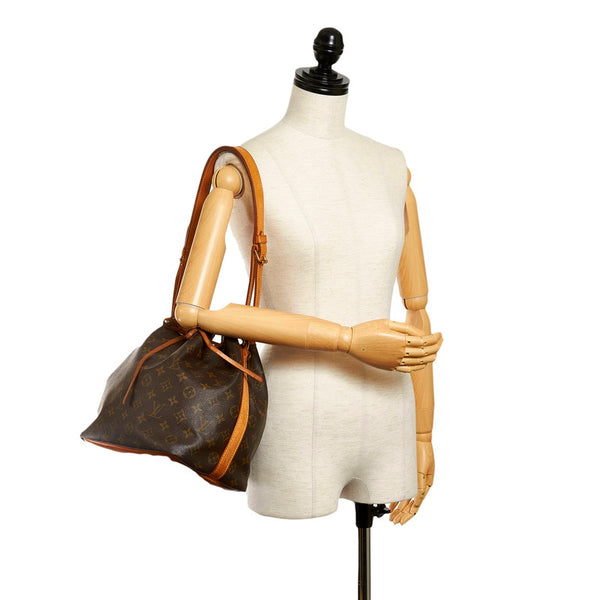 ルイ ヴィトン モノグラム プチノエ ワンショルダーバッグ M42226 ブラウン PVC レザー レディース LOUIS VUITTON 【中古】
