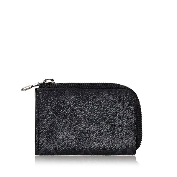 ルイ ヴィトン モノグラム エクリプス ポルトモネジュール コインケース M63536 ブラック レザー メンズ LOUIS VUITTON 【中古】