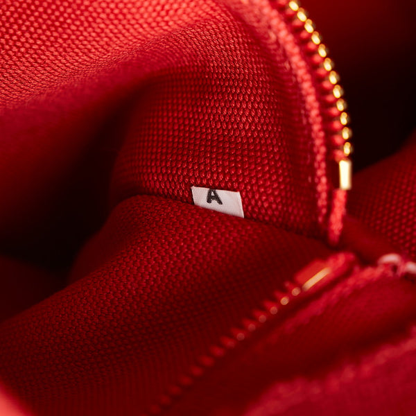 プラダ カナパ ハンドバッグ ショルダーバッグ 2WAY BN2439 ROSSO レッド キャンバス レディース PRADA 【中古】