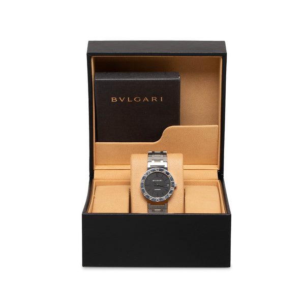 ブルガリ ブルガリブルガリ 腕時計 BB33SS 自動巻き ブラック文字盤 ステンレススチール メンズ BVLGARI 【中古】