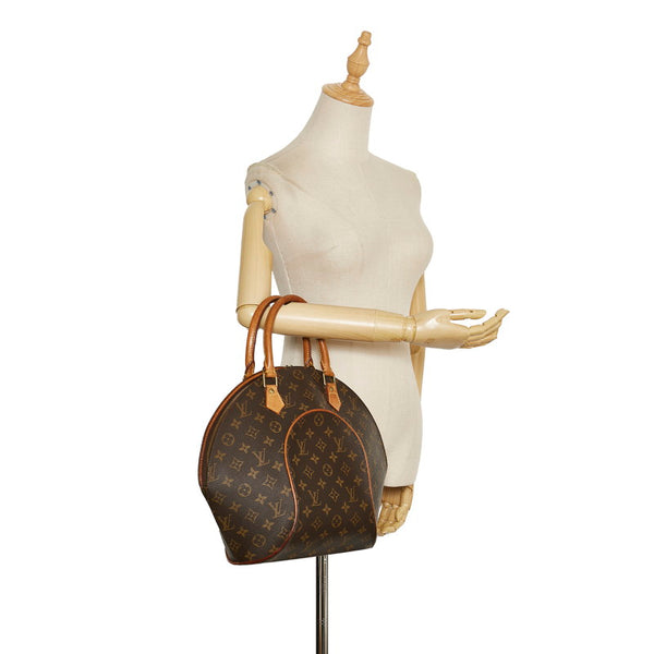 ルイ ヴィトン モノグラム エリプスMM ハンドバッグ M51126 ブラウン PVC レザー レディース LOUIS VUITTON 【中古】