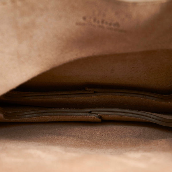 クロエ FAYE スモールブレスレットバッグ ハンドバッグ ショルダーバッグ ２WAY グレージュ スムースレザー レザー レディース Chloe 【中古】