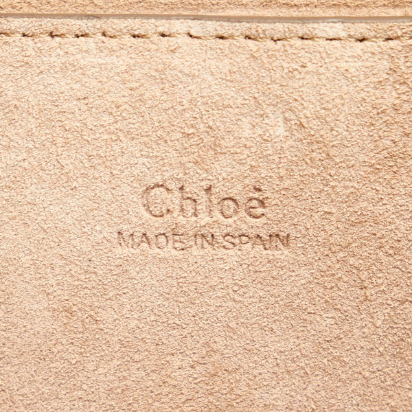 クロエ FAYE スモールブレスレットバッグ ハンドバッグ ショルダーバッグ ２WAY グレージュ スムースレザー レザー レディース Chloe 【中古】