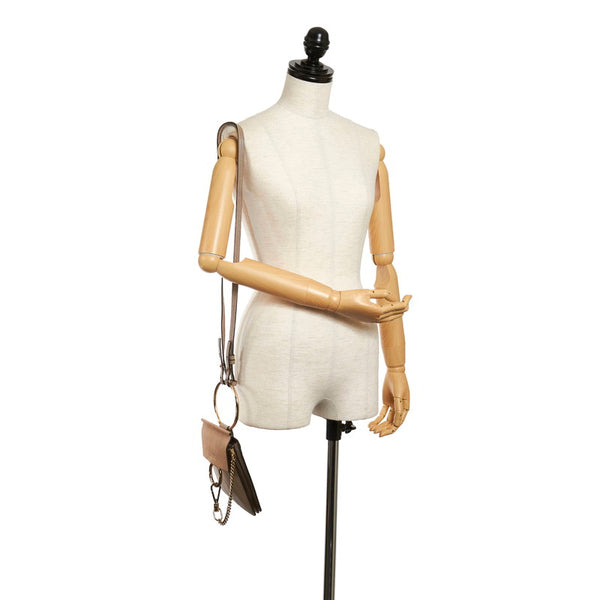 クロエ FAYE スモールブレスレットバッグ ハンドバッグ ショルダーバッグ ２WAY グレージュ スムースレザー レザー レディース Chloe 【中古】