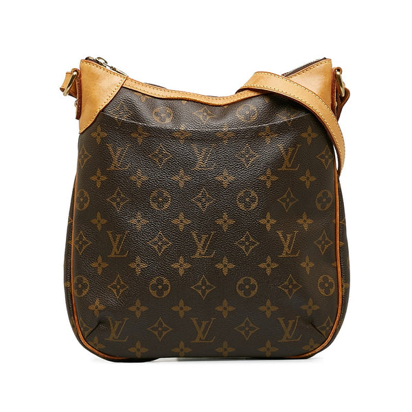 ルイ ヴィトン モノグラム オデオンPM 斜め掛け ショルダーバッグ  M56390 ブラウン PVC レザー レディース LOUIS VUITTON 【中古】