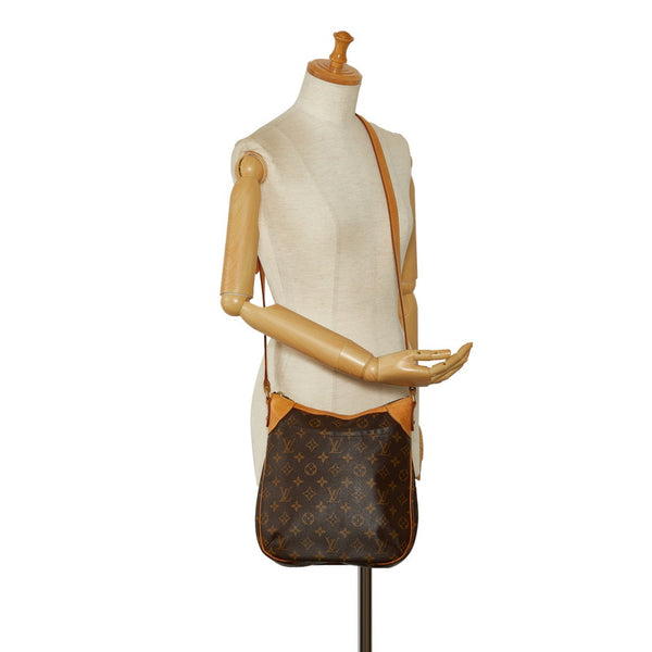 ルイ ヴィトン モノグラム オデオンPM 斜め掛け ショルダーバッグ  M56390 ブラウン PVC レザー レディース LOUIS VUITTON 【中古】
