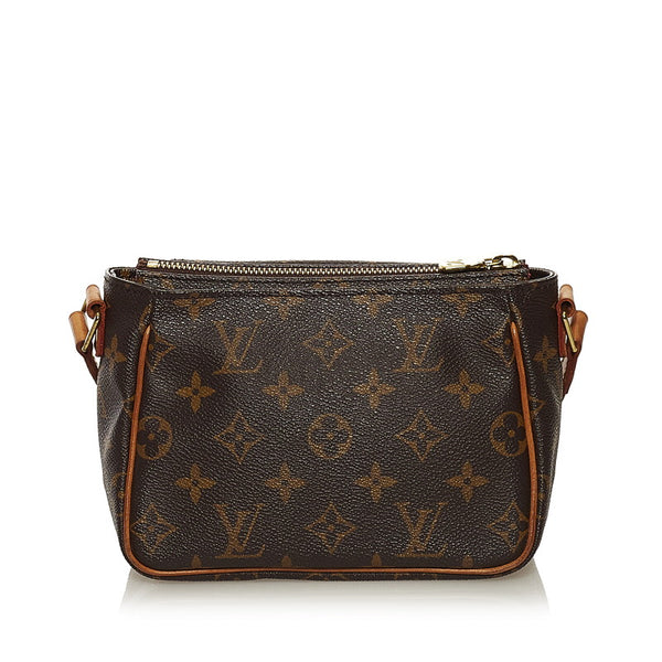 ルイ ヴィトン モノグラム ヴィバシテ PM ミニ ショルダーバッグ M51165 ブラウン PVC レザー レディース LOUIS VUITTON 【中古】