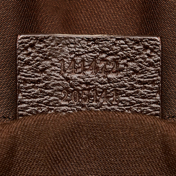 グッチ GGキャンバス トートバッグ 141472 ベージュ キャンバス レザー レディース GUCCI 【中古】