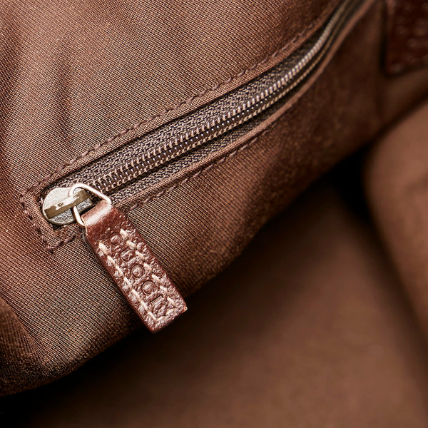 グッチ GGキャンバス トートバッグ 141472 ベージュ キャンバス レザー レディース GUCCI 【中古】