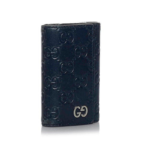 グッチ グッチシマ 6連 キーケース 473924 ブラック レザー メンズ GUCCI 【中古】