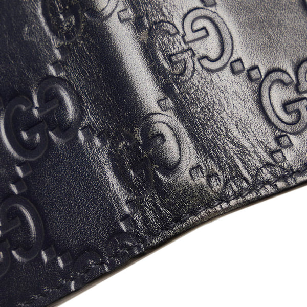 グッチ グッチシマ 6連 キーケース 473924 ブラック レザー メンズ GUCCI 【中古】