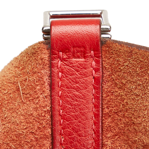 エルメス ピコタンMM シルバー金具 ハンドバッグ レッド トリヨンクレマンス レディース HERMES 【中古】