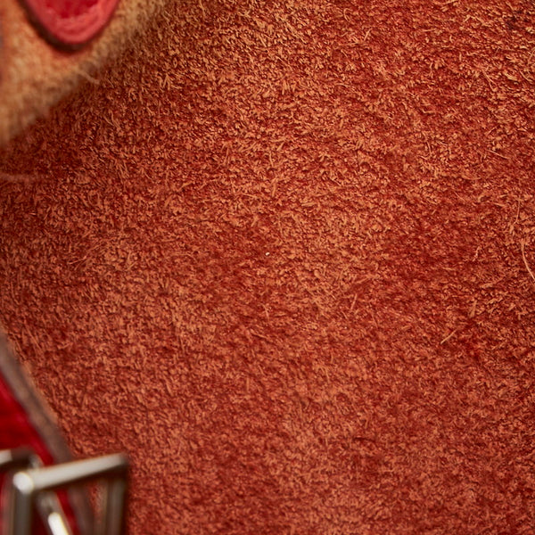 エルメス ピコタンMM シルバー金具 ハンドバッグ レッド トリヨンクレマンス レディース HERMES 【中古】