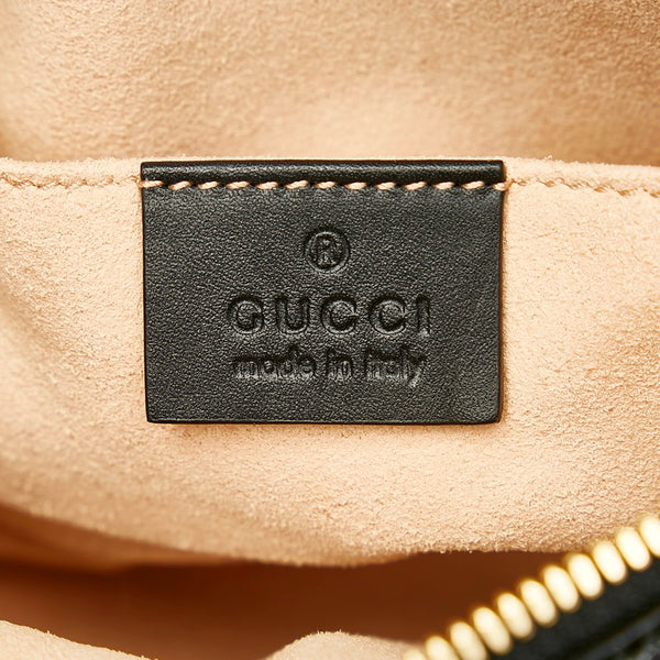 グッチ ウェブ ウエストバッグ ベルトバッグ 517076 ブラック スウェード レザー レディース GUCCI 【中古】