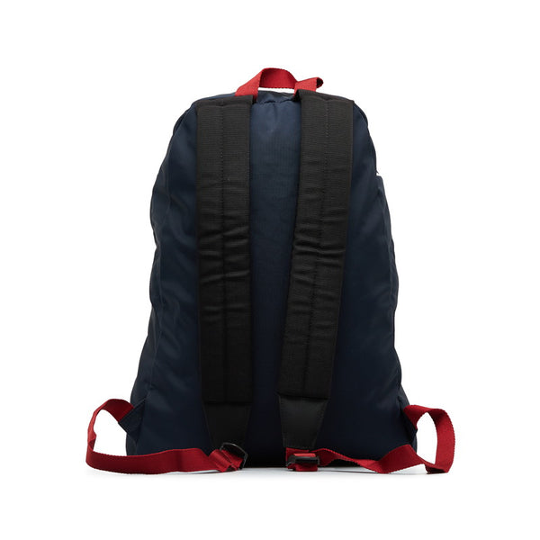 バレンシアガ ロゴ ウィール サスティナブル リュック バックパック 507460 ネイビー ナイロン メンズ BALENCIAGA 【中古】