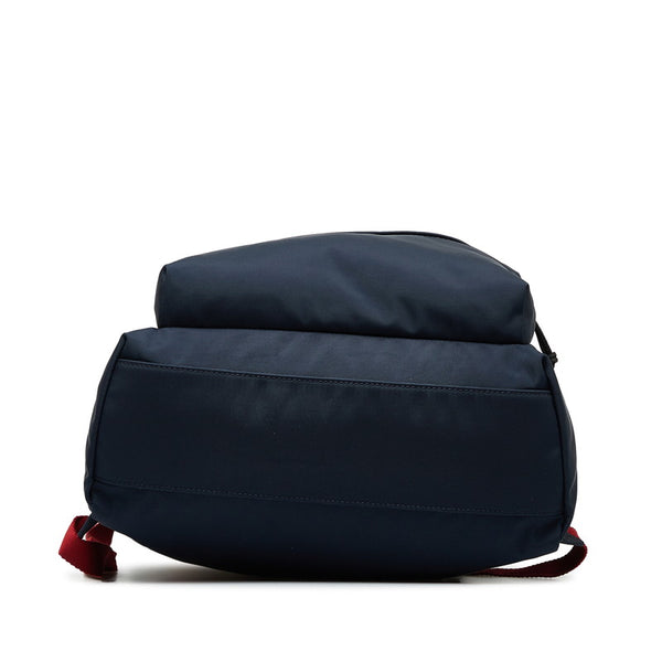 バレンシアガ ロゴ ウィール サスティナブル リュック バックパック 507460 ネイビー ナイロン メンズ BALENCIAGA 【中古】