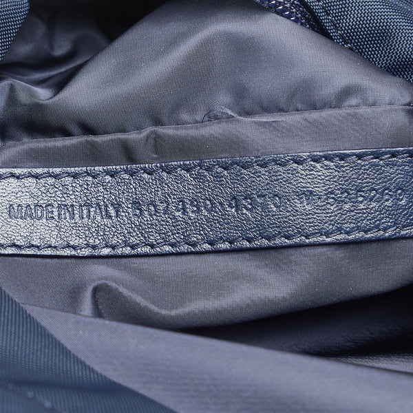 バレンシアガ ロゴ ウィール サスティナブル リュック バックパック 507460 ネイビー ナイロン メンズ BALENCIAGA 【中古】