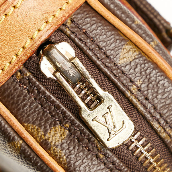 ルイ ヴィトン モノグラム マルリーバンドリエール 斜め掛け ショルダーバグ M51828 ブラウン PVC レザー レディース LOUIS VUITTON 【中古】