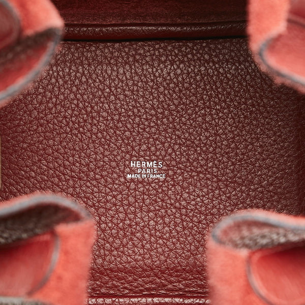 エルメス ピコタン ハンドバッグ ボルドー レザー レディース HERMES 【中古】