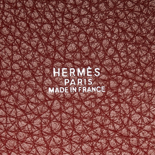 エルメス ピコタン ハンドバッグ ボルドー レザー レディース HERMES 【中古】