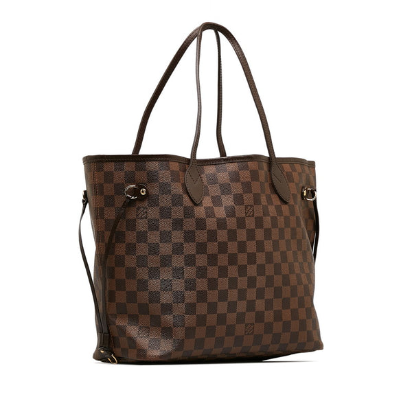 ルイ ヴィトン ダミエ ネヴァーフルMM トートバッグ N51105 ブラウン PVC レザー レディース LOUIS VUITTON 【中古】