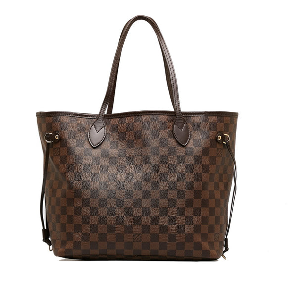 ルイ ヴィトン ダミエ ネヴァーフルMM トートバッグ N51105 ブラウン PVC レザー レディース LOUIS VUITTON 【中古】