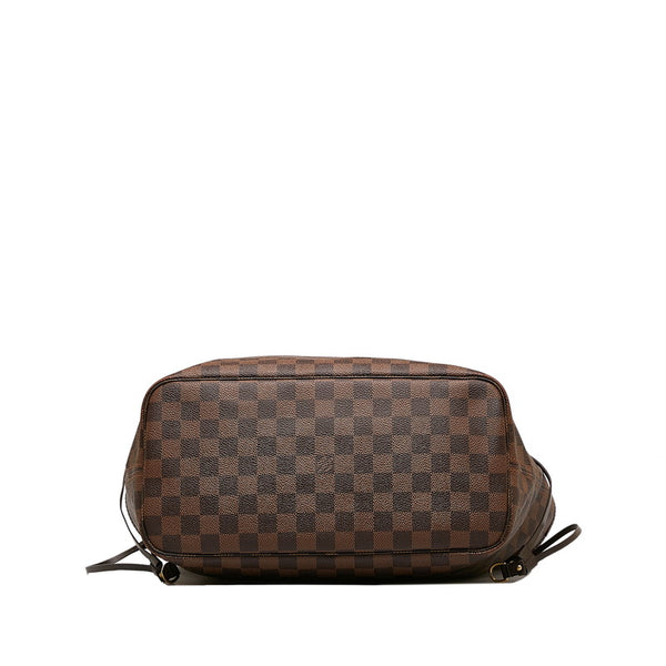 ルイ ヴィトン ダミエ ネヴァーフルMM トートバッグ N51105 ブラウン PVC レザー レディース LOUIS VUITTON 【中古】