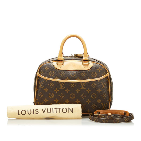 ルイ ヴィトン モノグラム トゥルーヴィル ハンドバッグ ショルダーバッグ2WAY M42228 ブラウン PVC レザー レディース LOUIS VUITTON 【中古】