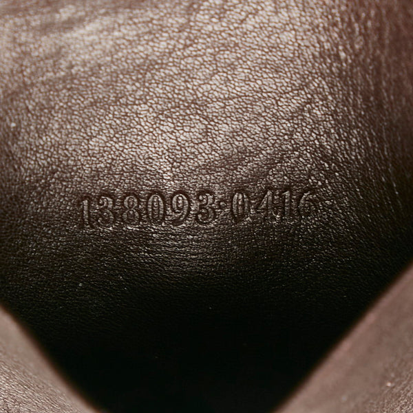 グッチ グッチシマ 6連 キーケース 138093 ダークブラウン レザー メンズ GUCCI 【中古】