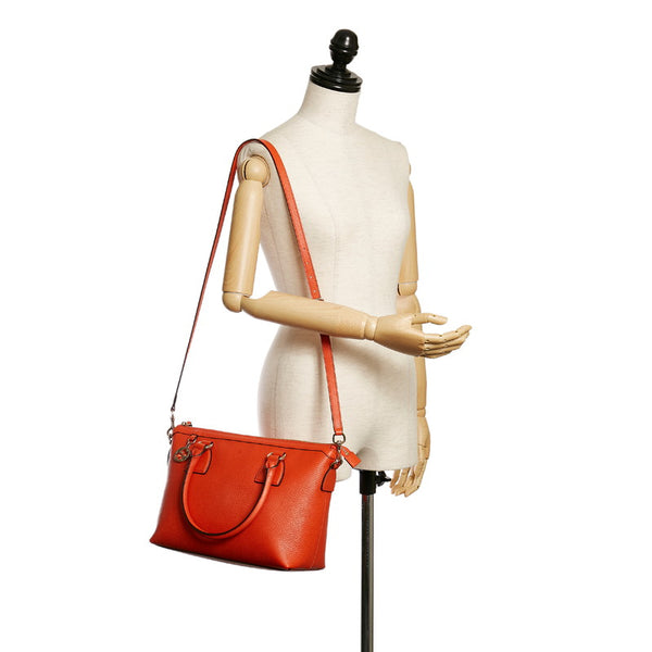 グッチ インターロッキング ハンドバッグ ショルダーバッグ 2WAY 449659 オレンジ レザー レディース GUCCI 【中古】